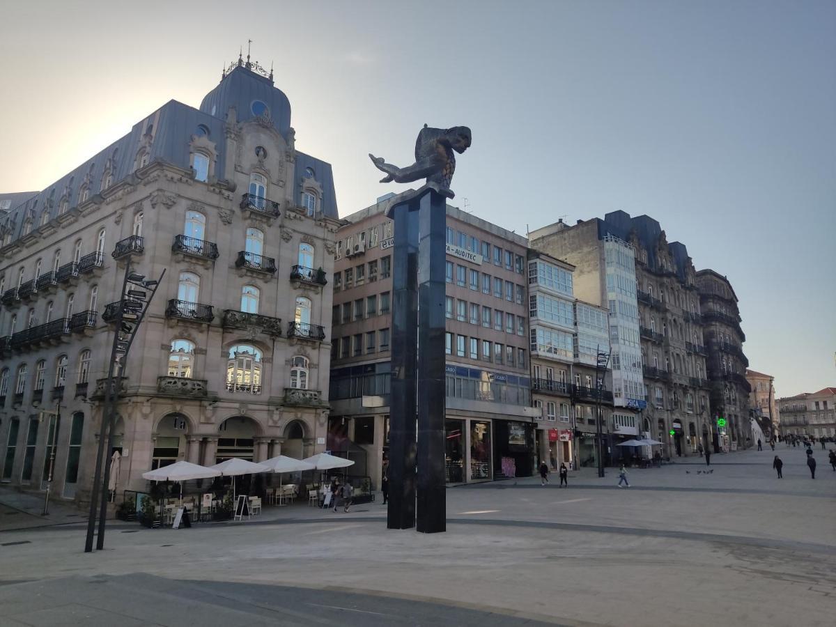 Pleno Centro, Terraza, Principe, 5 Min Casco Vello Y Estacion Ave Apartamento Vigo Exterior foto